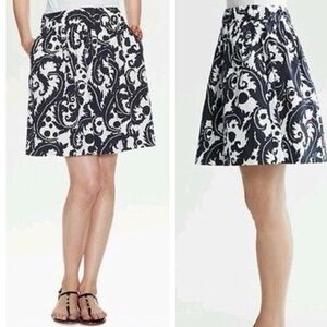 Banana Republic Milly Collection Paisley Midi Skirt